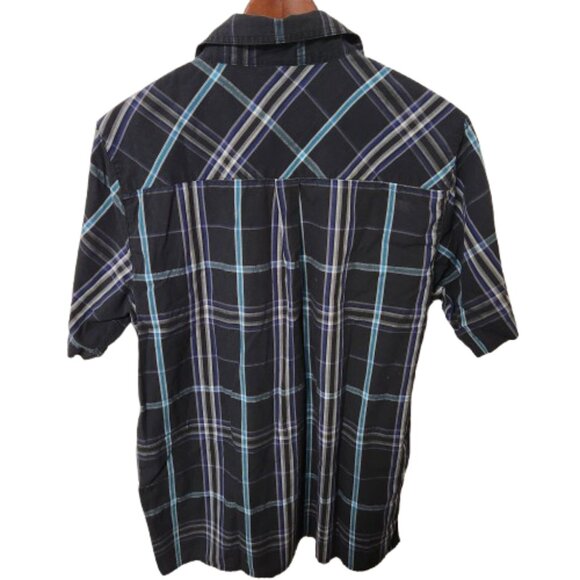 Firefly Men’s Plaid Short Sleeve Button Up Shirt - Size Large - Picture 2 of 6
